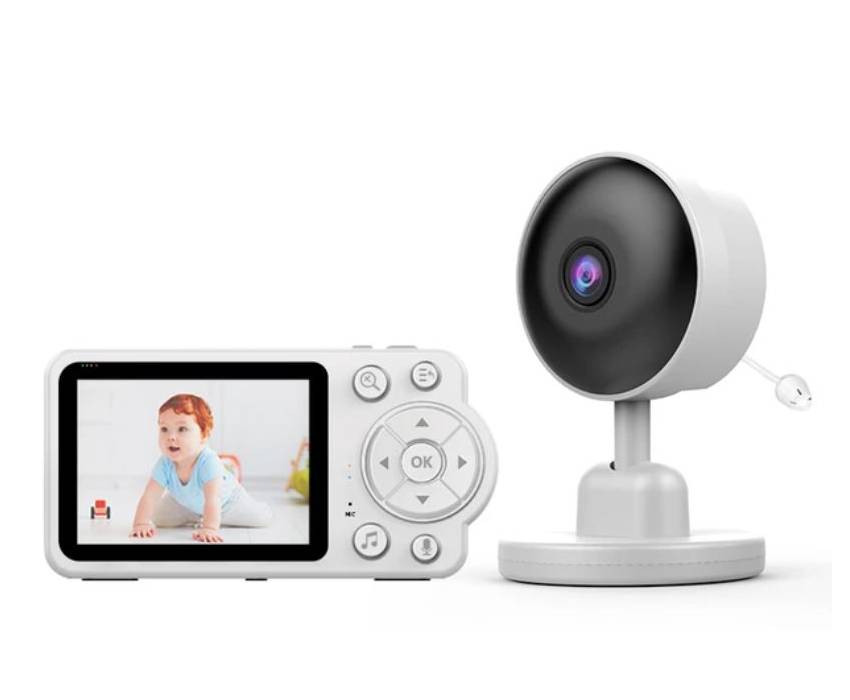 Caméra bébé avec support réglable et angle de vue panoramique