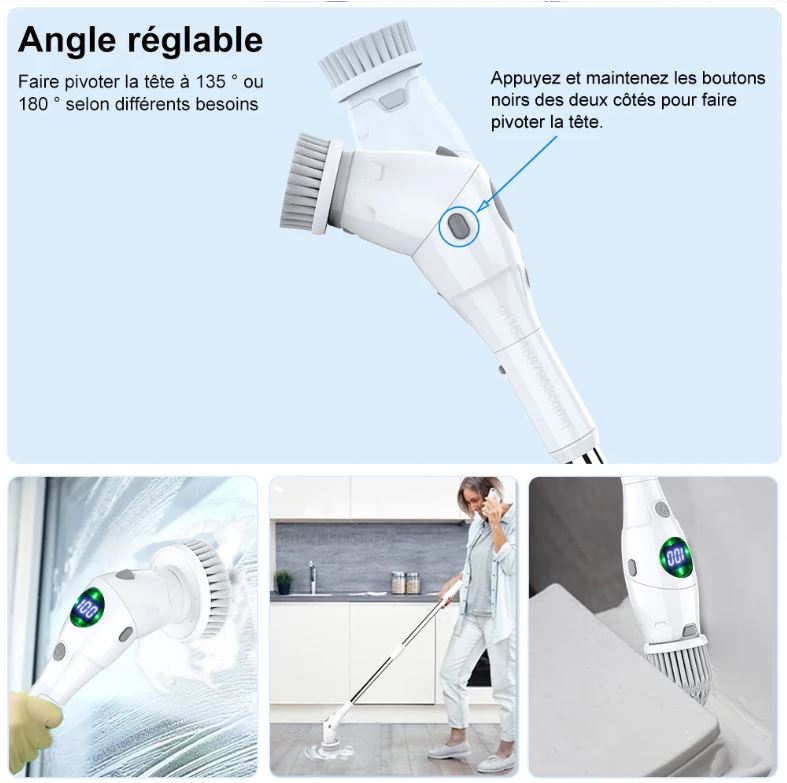 Brosse de nettoyage électrique PowerScrub Pro