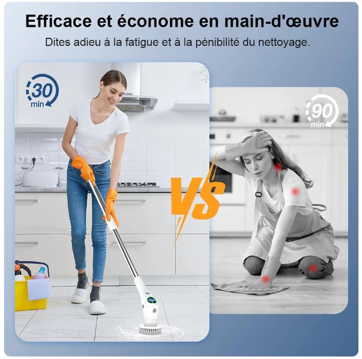 Brosse de nettoyage électrique PowerScrub Pro