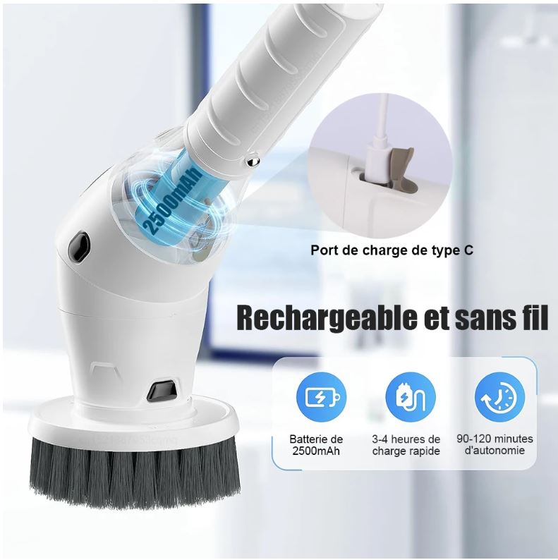 Brosse de nettoyage électrique PowerScrub Pro