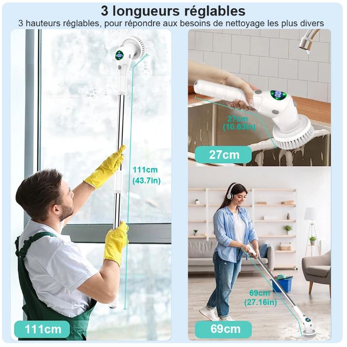 Brosse de nettoyage électrique PowerScrub Pro