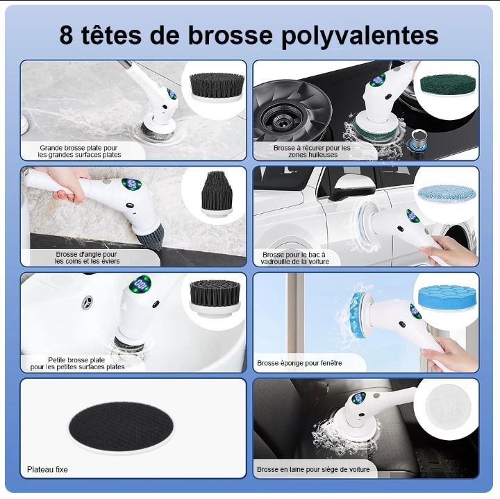 Brosse de nettoyage électrique PowerScrub Pro