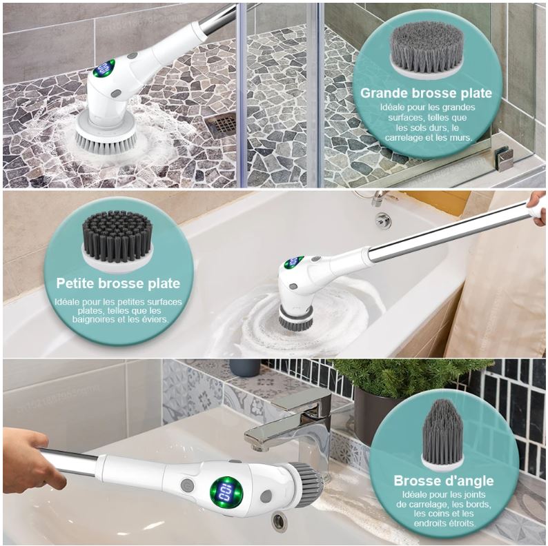Brosse de nettoyage électrique PowerScrub Pro