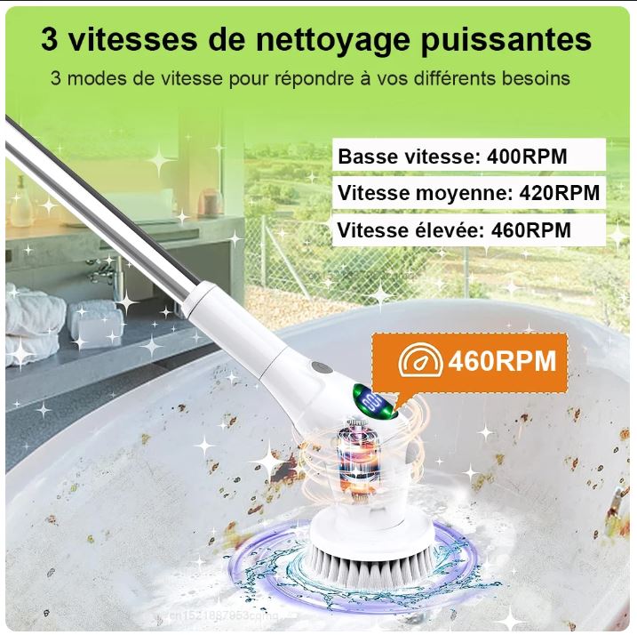 Brosse de nettoyage électrique PowerScrub Pro