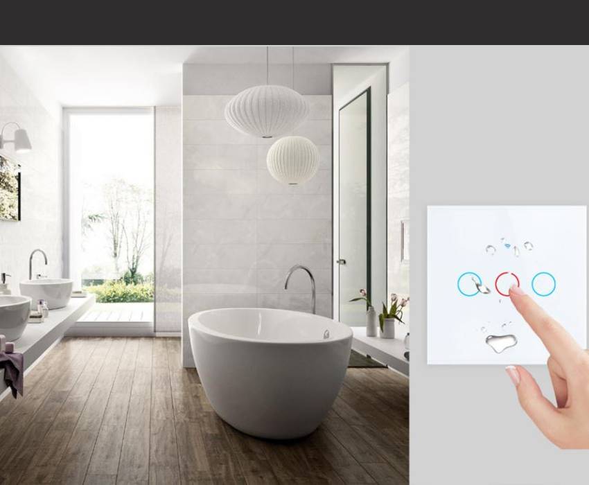 Interrupteur-connectee-wifi salle de bain
