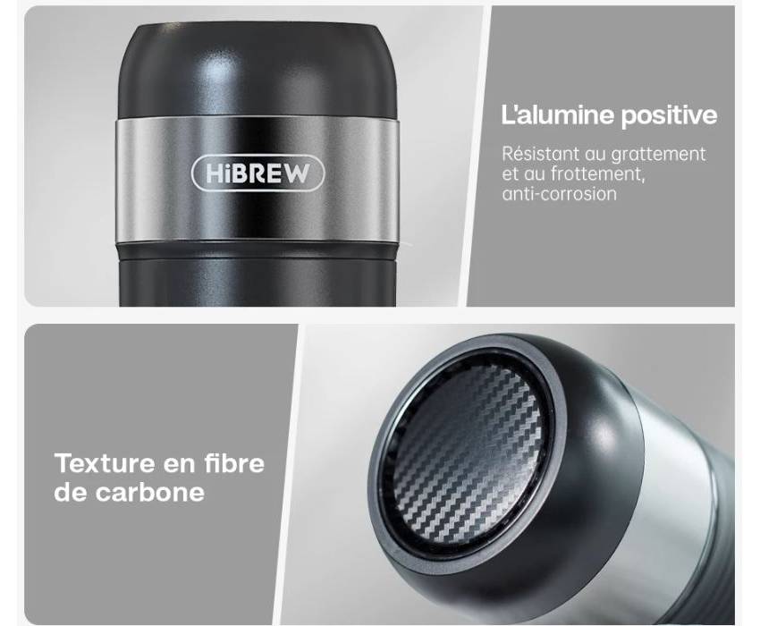 Préparation d'un espresso avec la Machine à Café Portable 3 en 1, compatible capsules et café moulu