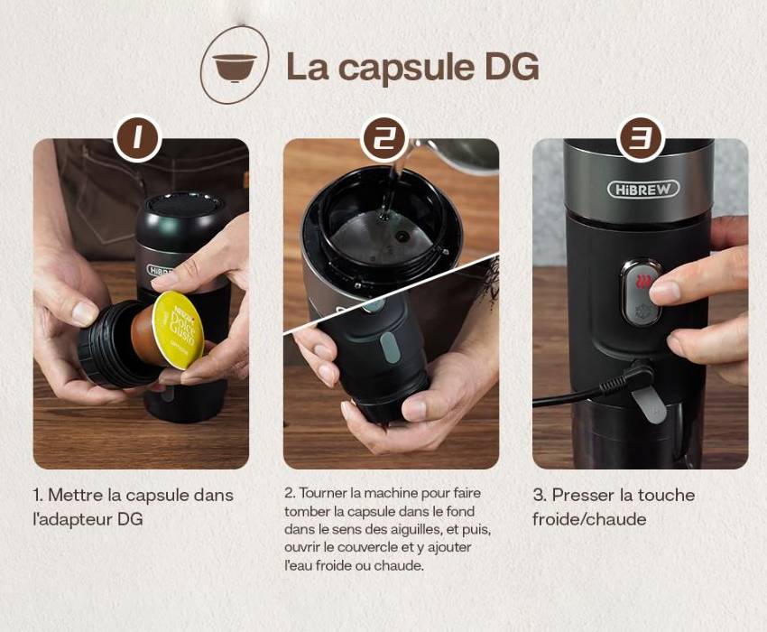 Cafetière nomade ultra-pratique, parfaite pour savourer un café de qualité partout