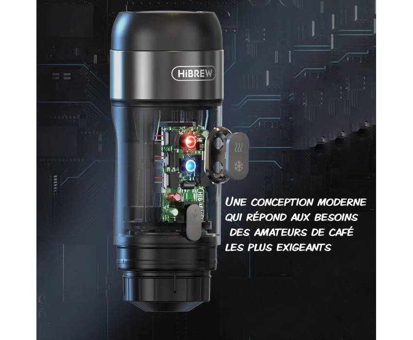 Préparation d'un espresso avec la Machine à Café Portable 3 en 1, compatible capsules et café moulu