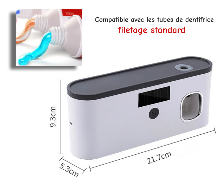 Porte-brosse à dents UV avec distributeur de dentifrice UVBrushPro