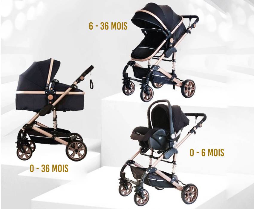 Poussette pour Bébé 3 en 1 3XComfort