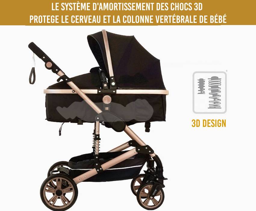 Poussette pour Bébé 3 en 1 3XComfort