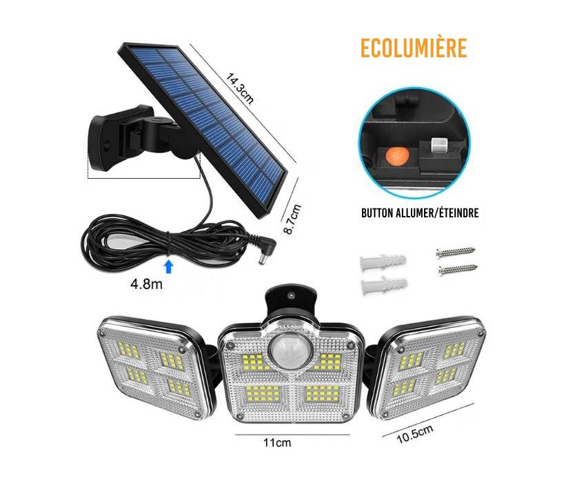 Projecteur solaire EcoLumière Pro