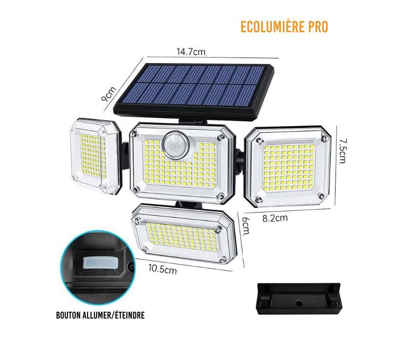Projecteur solaire EcoLumière Pro