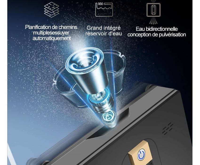 Robot lave-vitres idéal pour miroirs, carrelages et baies vitrées