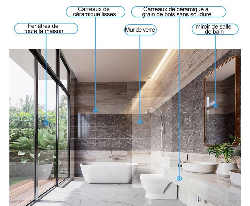Robot lave-vitres avec pulvérisation d’eau ultrasonique pour un nettoyage optimal