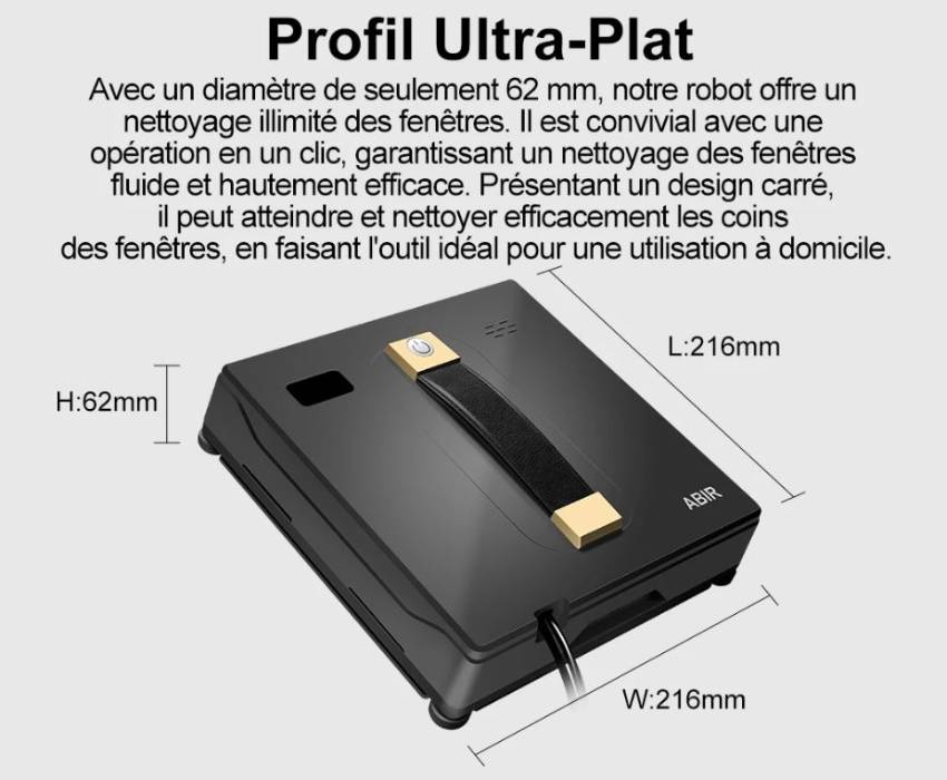 robot nettoyeur vitres ultra plat