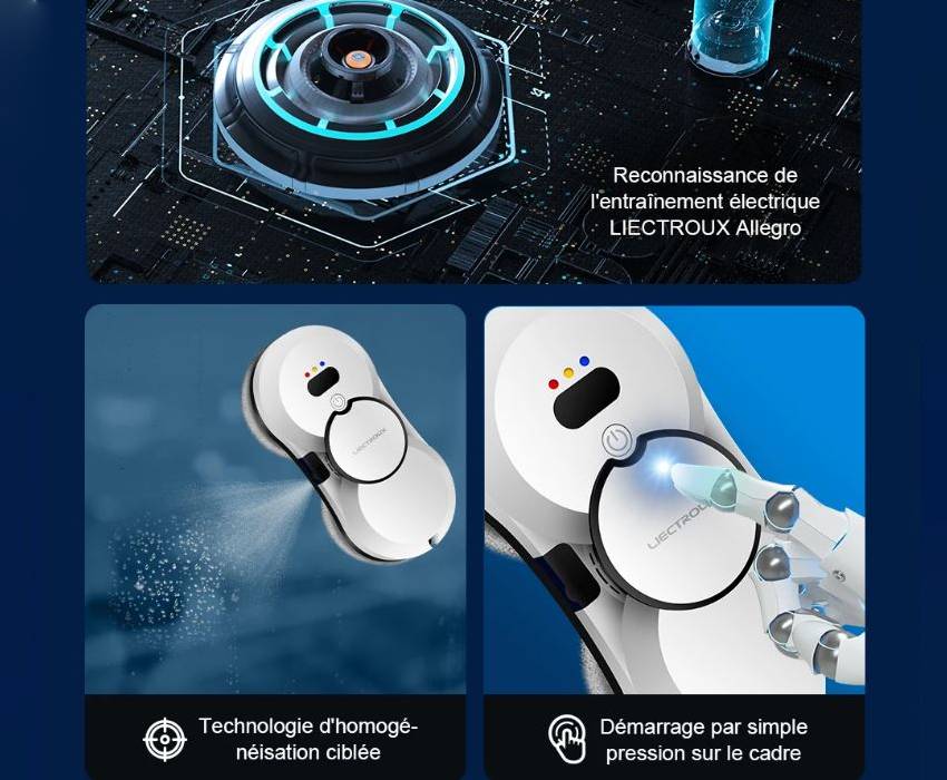Nettoyage automatique des vitres avec le robot Liectroux HCR-10