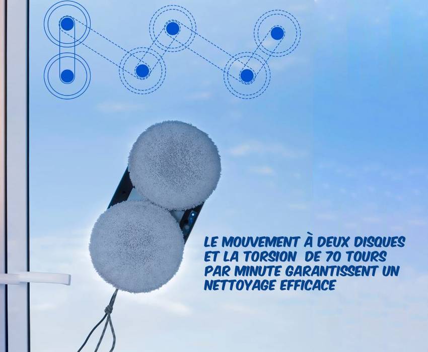 Installation facile du robot lave vitre sur une fenêtre