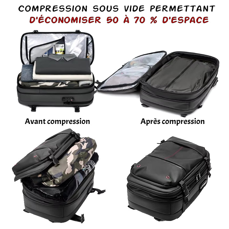 Valise de voyage compression sous vide