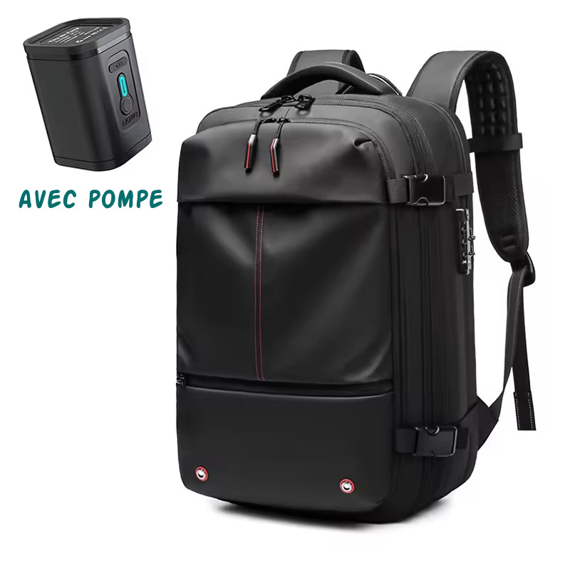 Valise cabine pour avion avec système de compression