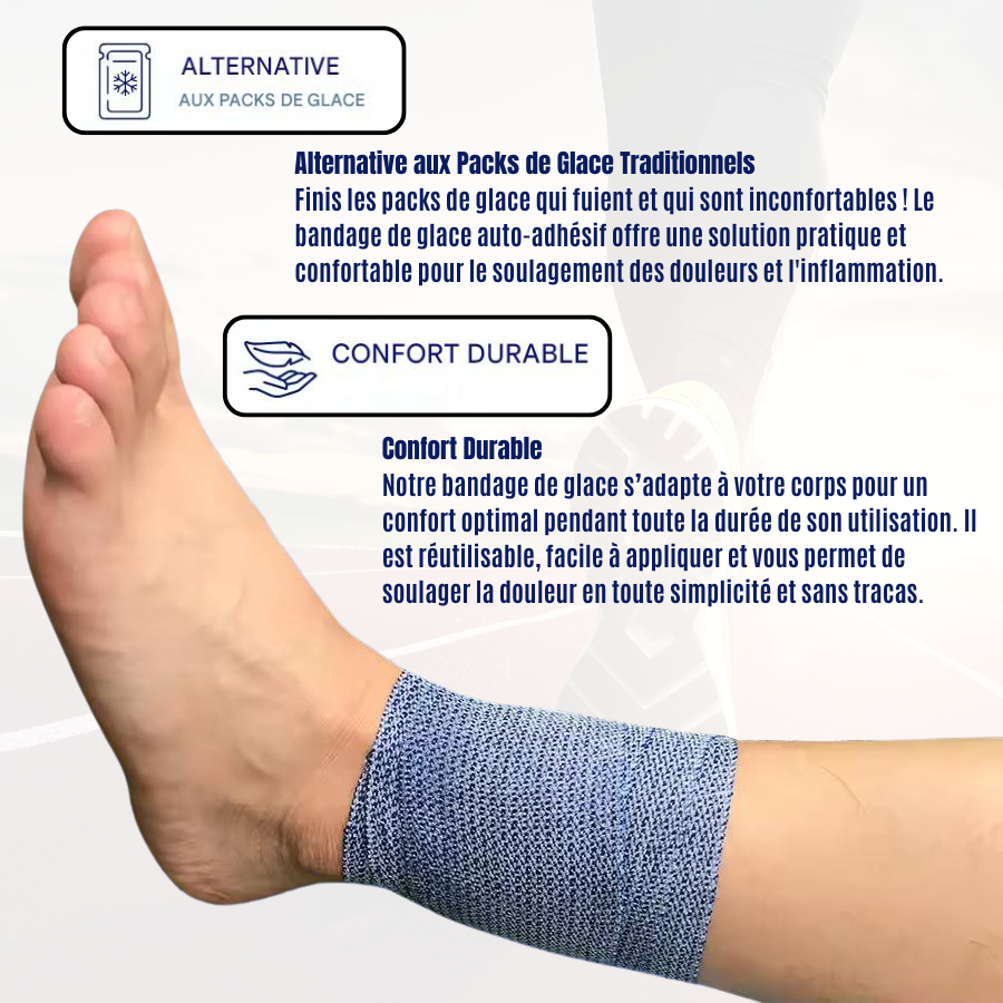 Bandage de Glace | Compression Froide Instantanée
