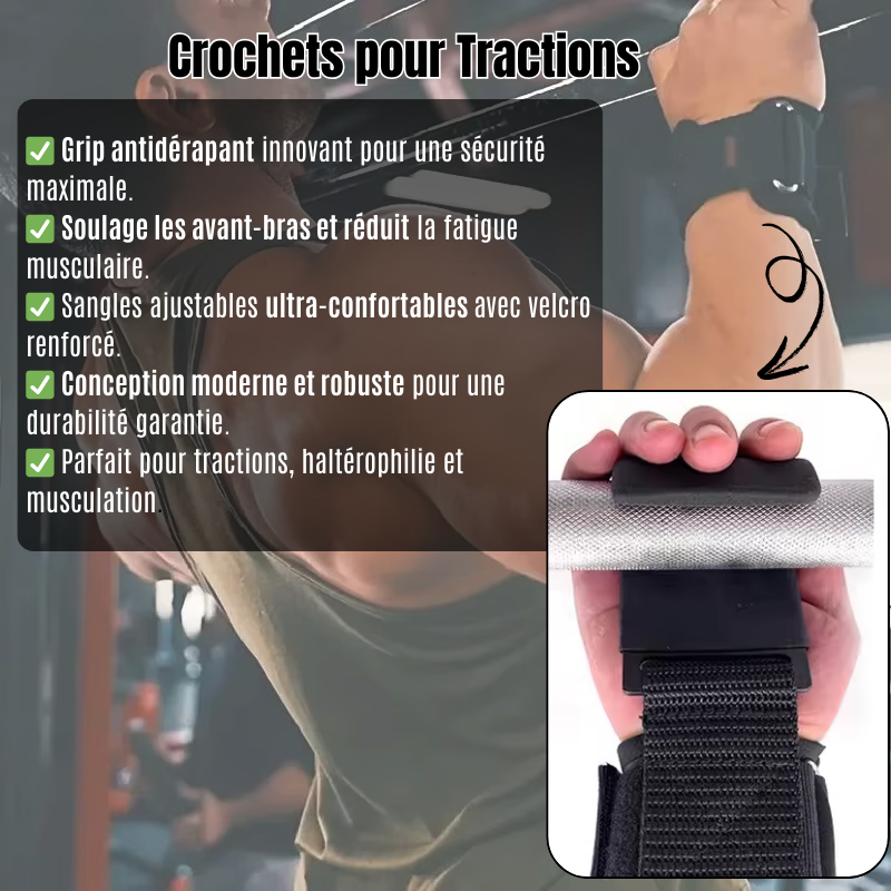 Crochets pour Tractions GripMax Pro