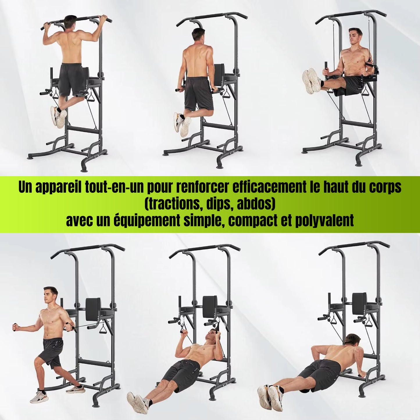 Chaise Romaine Multifonction – Station de Traction, Dips et Abdominaux