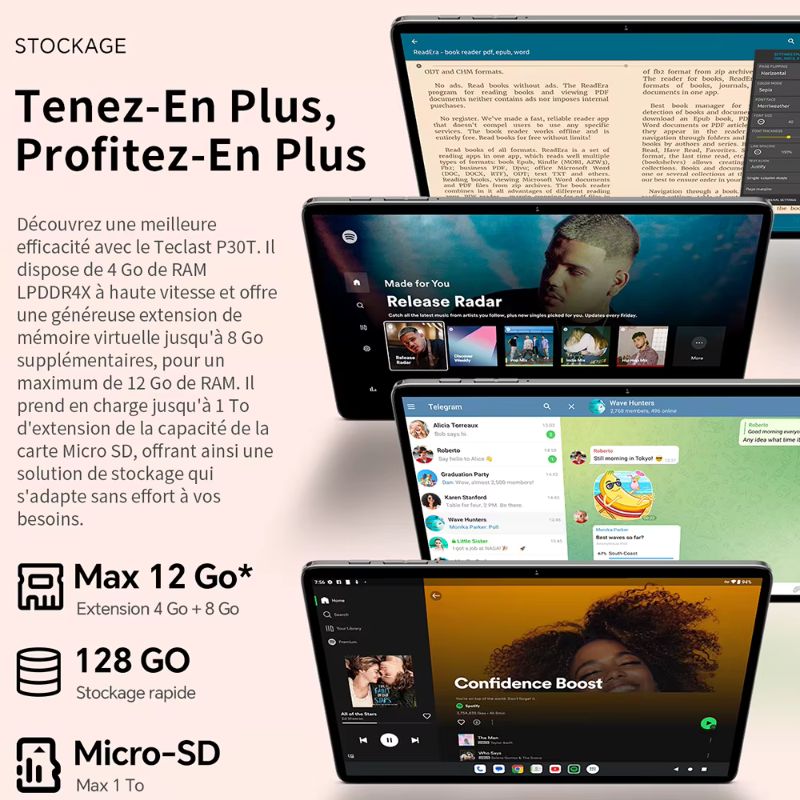 tablette Teclast P30T Android 15 cadeau de Noël idéal – meilleure tablette complète pour toute la famille