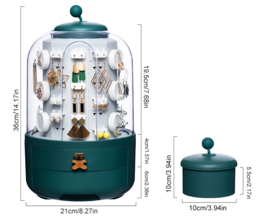 Boîte à bijoux rotative 360 JewelOrganizer