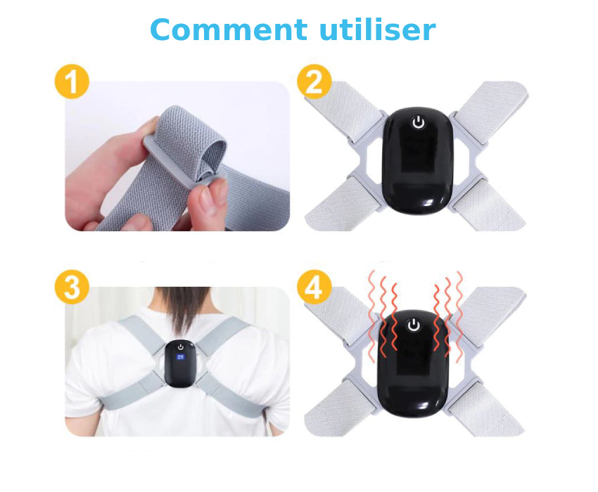 Correcteur de posture intelligent avec écran SmartBack