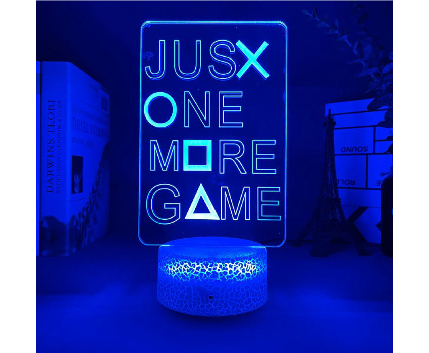 Lampe 3D Juste one more game