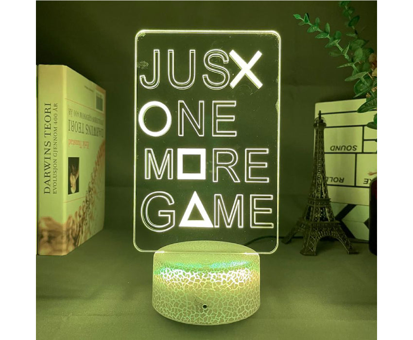 Lampe 3D Juste one more game