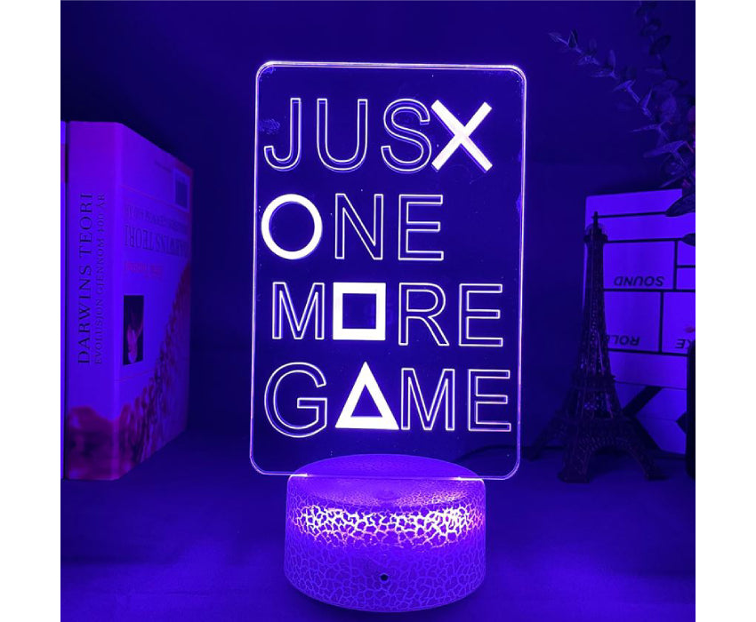 Lampe 3D Juste one more game
