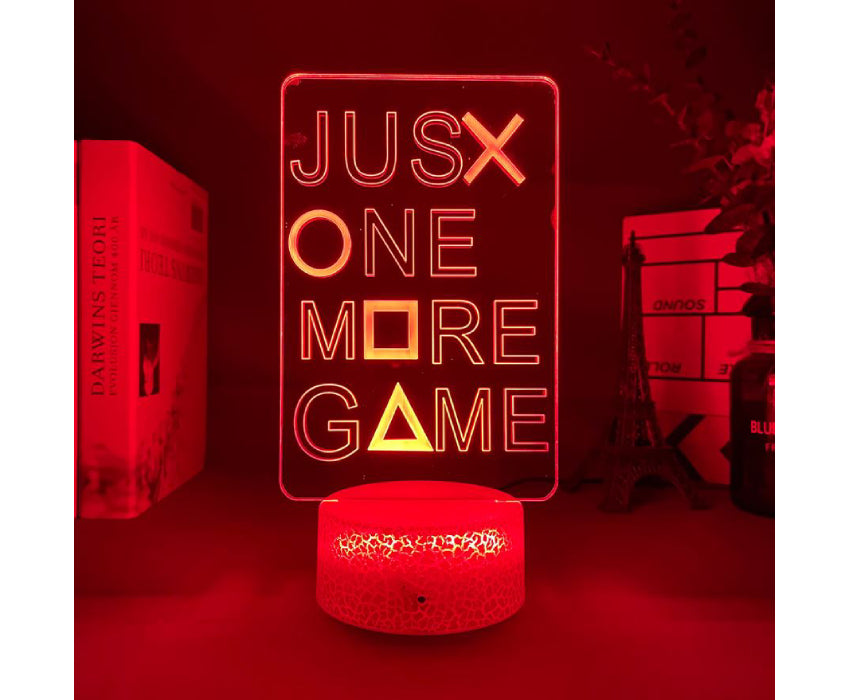 Lampe 3D Juste one more game