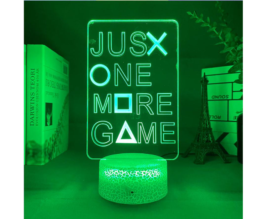 Lampe 3D Juste one more game