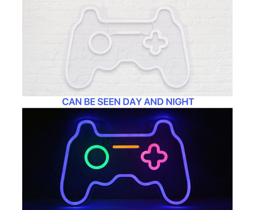 Lampe LED néon en forme de "manette"