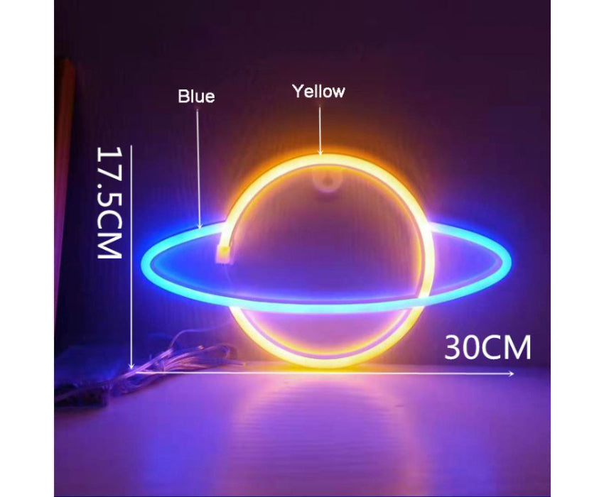 Lampe néon Planète