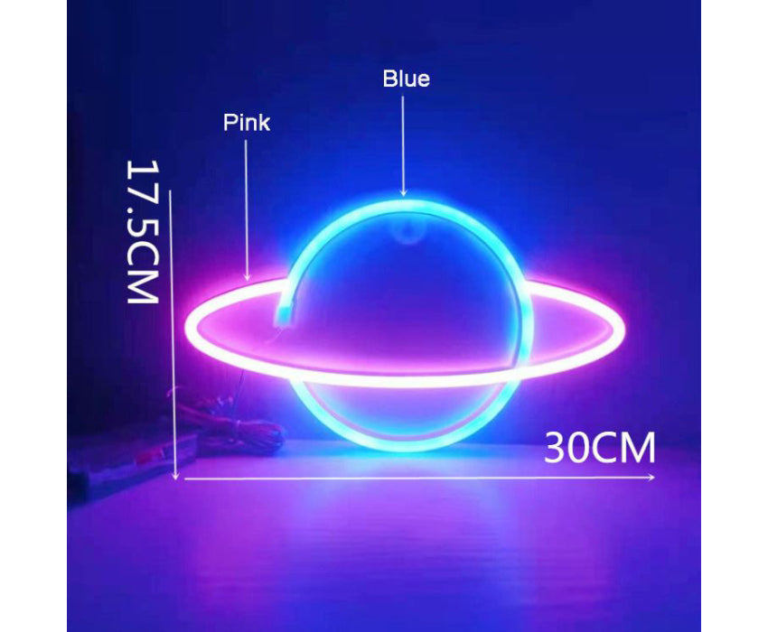 Lampe néon Planète