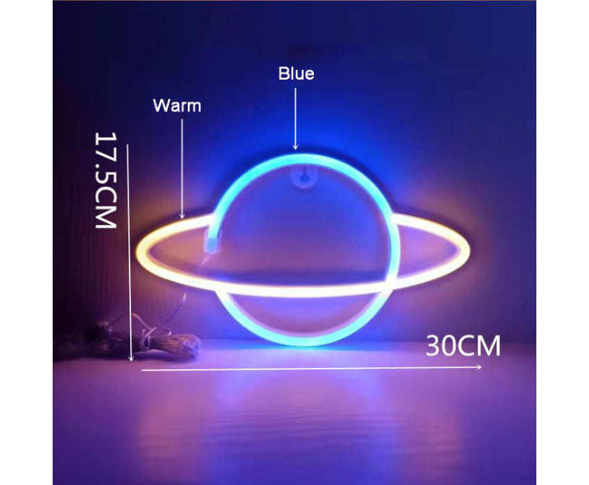 Lampe néon Planète