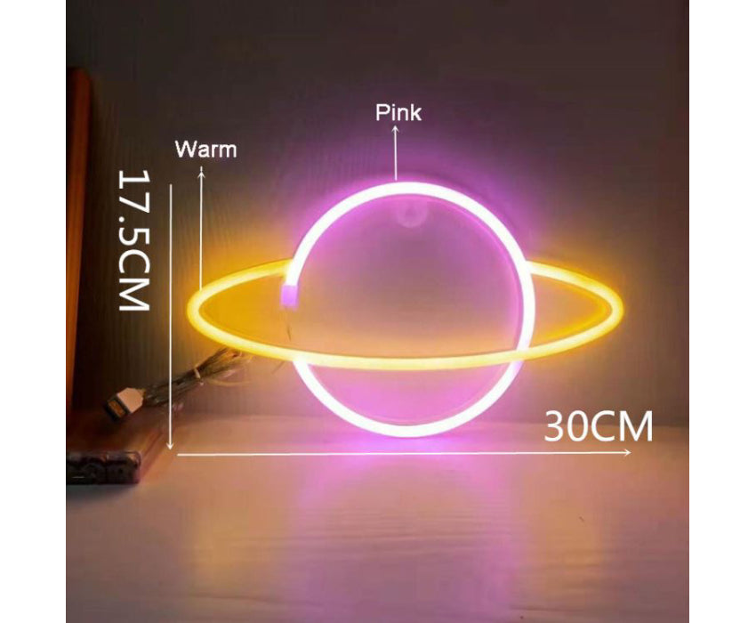 Lampe néon Planète