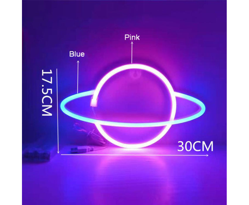 Lampe néon Planète