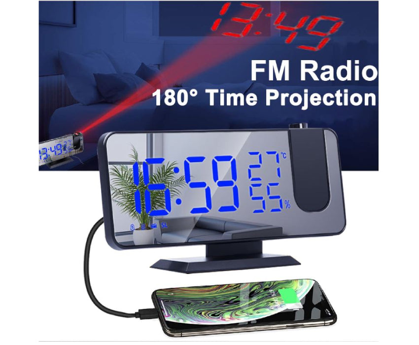 Réveil digital à projection multifonction FlexiTime