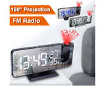 Réveil à Projection LED - Horloge Numérique Avec Miroir, Affichage Multifonction - Pour Bureau, Chambre, Sans Piles Incluses - 4