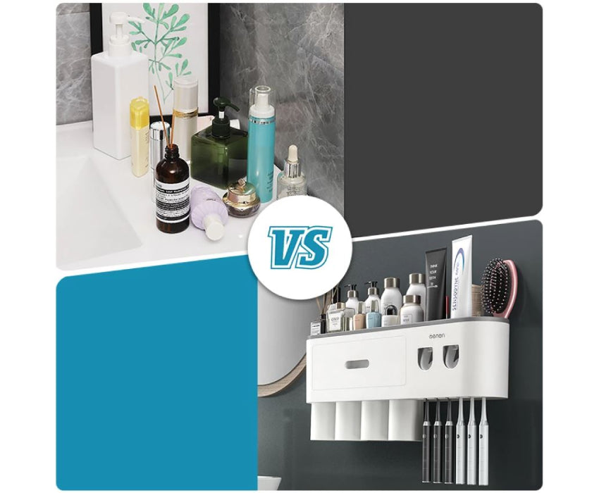 Support de brosse à dents +rangements ToothWavePro