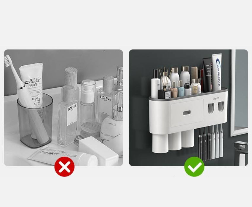 Support de brosse à dents +rangements ToothWavePro