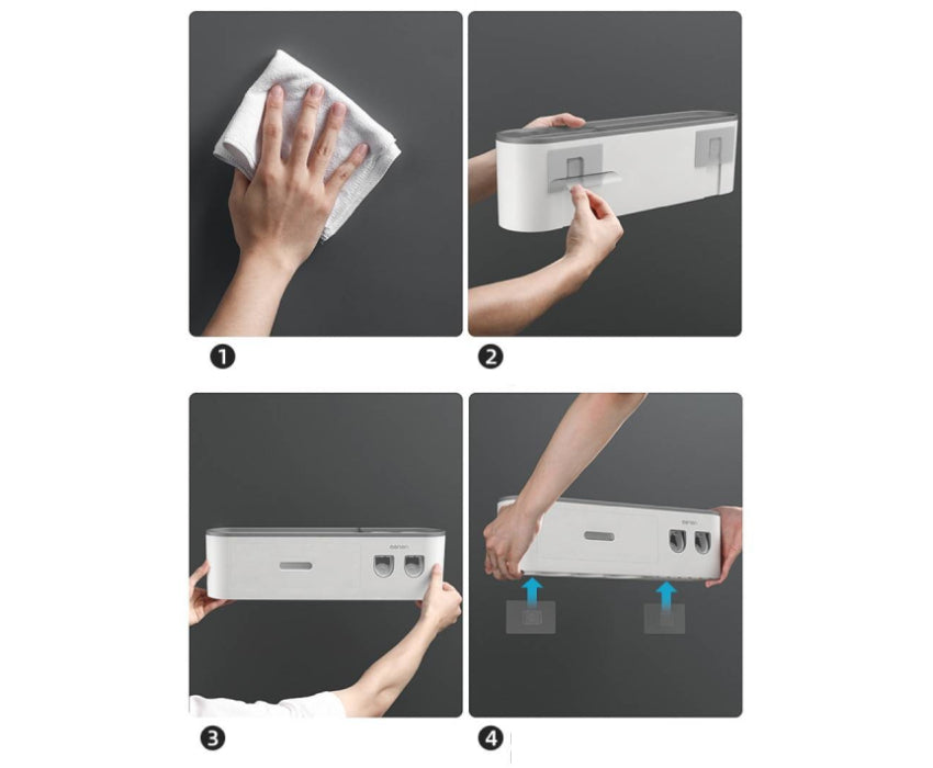 Support de brosse à dents +rangements ToothWavePro