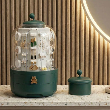 boite de rangement bijoux avec compartiments et tiroirs