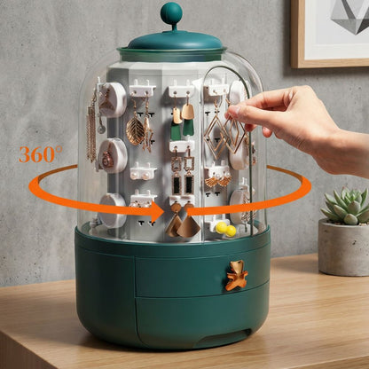 boite de rangement bijoux moderne avec housse anti poussiere