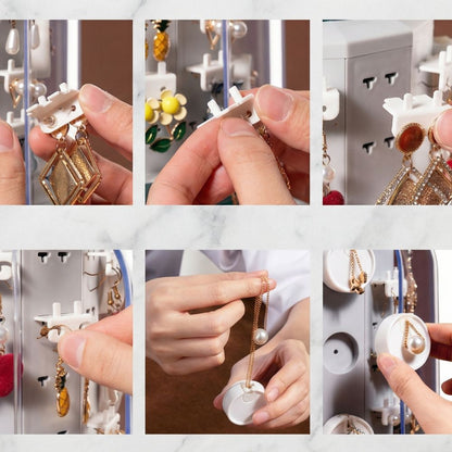 organisateur a bijoux grande capacite avec plus de 50 emplacements