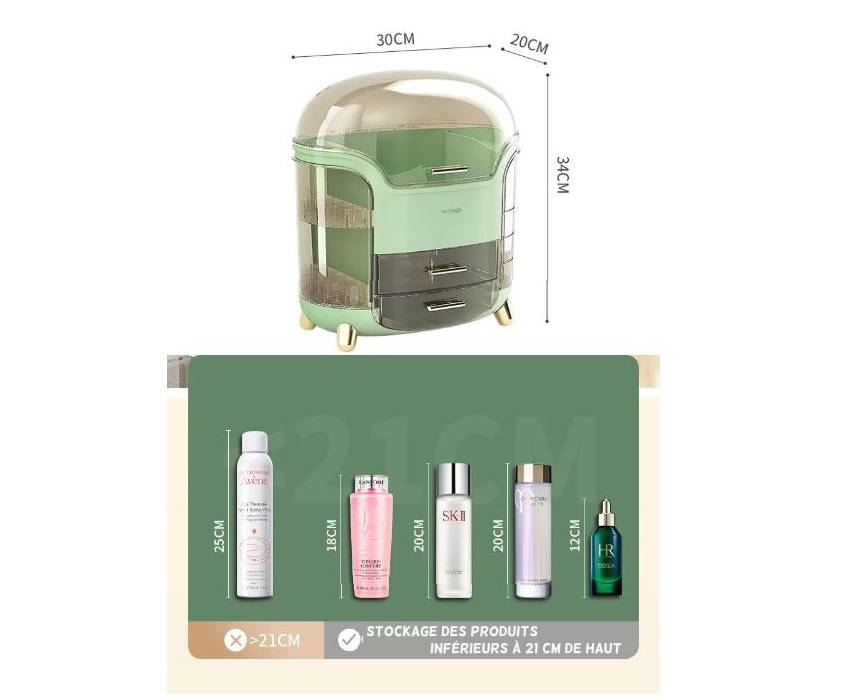 Boîte de rangement maquillage BeautyBox – Smart Color Life